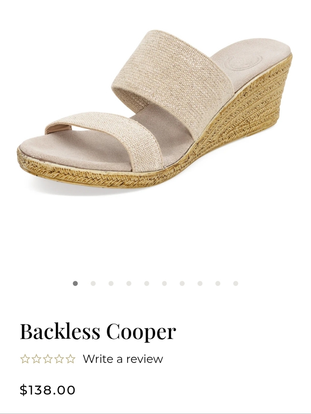 Charleston Shoe Company Backless Cooper, Size 10